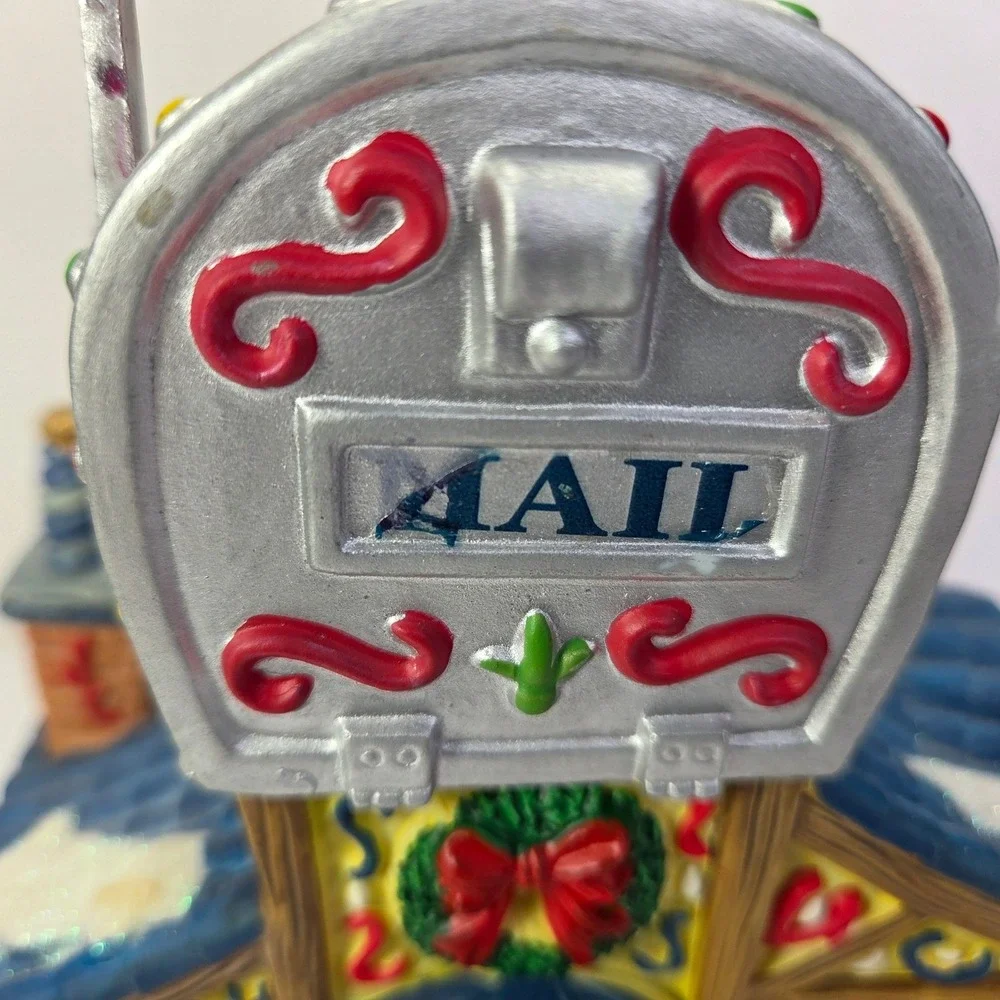 Lemax Santa Claus Post Office Christmas Village Lit Santas Wonderland Box Read